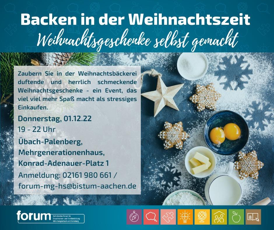 Backen in der Weihnachtszeit (c) Forum MG HS